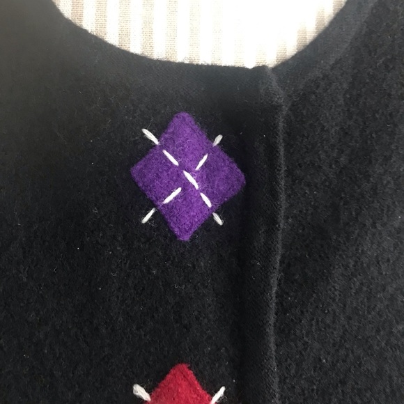 BRIDGETOWN COLLECTION BUTTON DOWN black cardigan SIZE LARGE - Picture 3 of 6